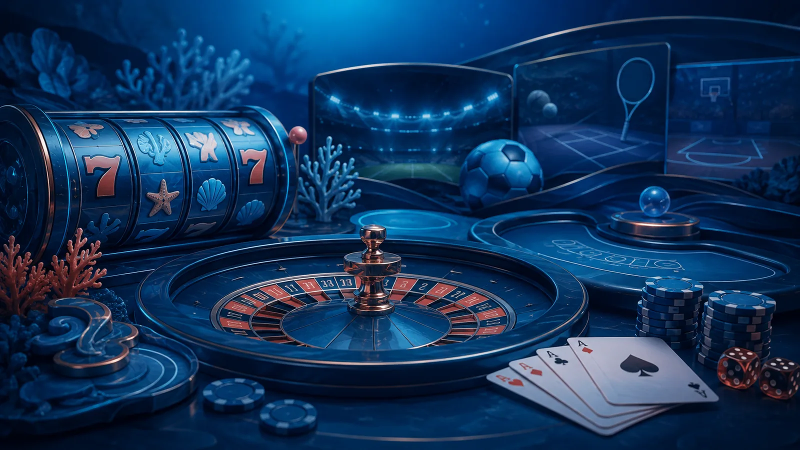 Adegan editorial kategori slot dan permainan kasino digital